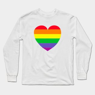 Rainbow love Heart Long Sleeve T-Shirt